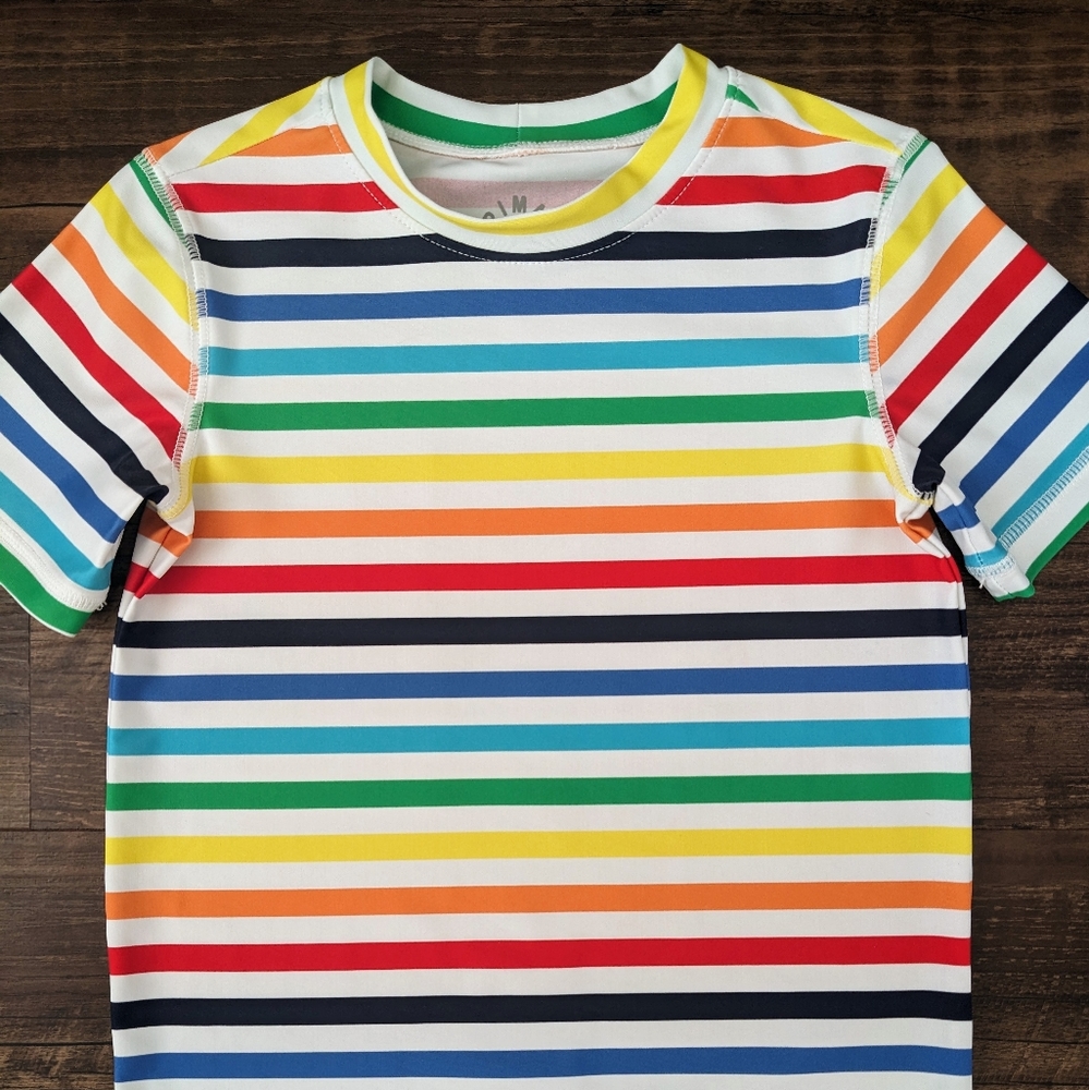 Primary Rainbow Stripe Rashguard - Picture 5 of 11